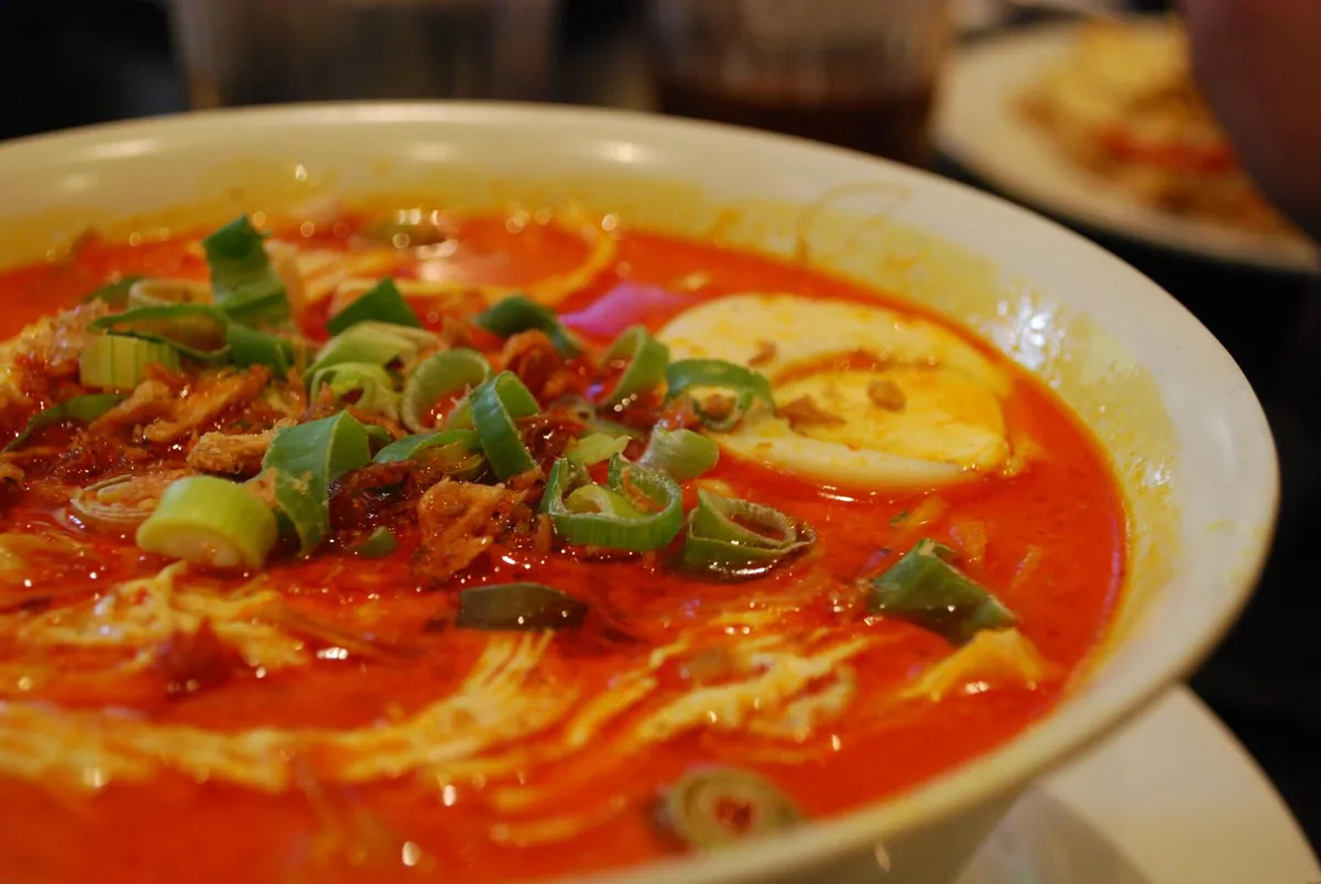 Asian food typical of Wagamama
